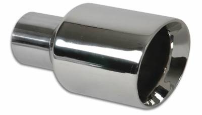 Vibrant Performance - Vibrant 1226 3.5" Round Stainless Steel Tip Double Wall Angle Cut