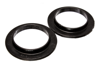 Energy Suspension - Energy Suspension 9.6114G Coil Spring Isolator Set Rear Polyurethane Black