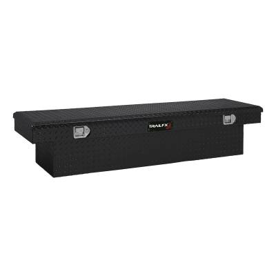 TrailFX - TrailFX 110702 Crossover Tool Box Single Lid 19"x69"x13" Black Aluminum