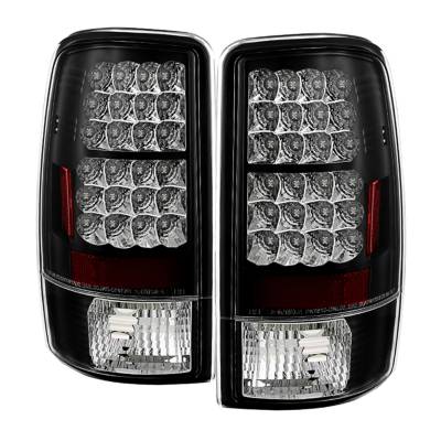 Spyder Auto - Spyder Auto 5001528 Black/Clear LED Taillights