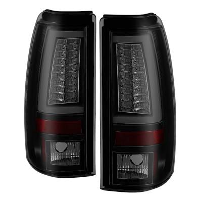 Spyder Auto - Spyder Auto 5083272 LED Taillights Black/Smoke for 03-06 Silverado