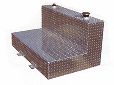 TrailFX - TrailFX 210851 Liquid Transfer Tank 75 Gal L-Shape 27x48x24" Alumi Lockable Cap