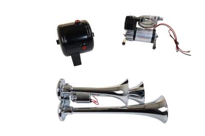 Kleinn Automotive Accessories - Kleinn Automotive HK3 Pro Blaster Triple Air Horn Kit
