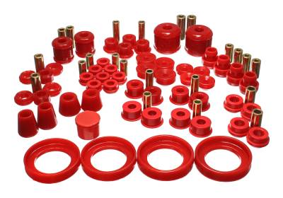 Energy Suspension - Energy Suspension 16.18113R Hyper-Flex Master Bushing Kit Red