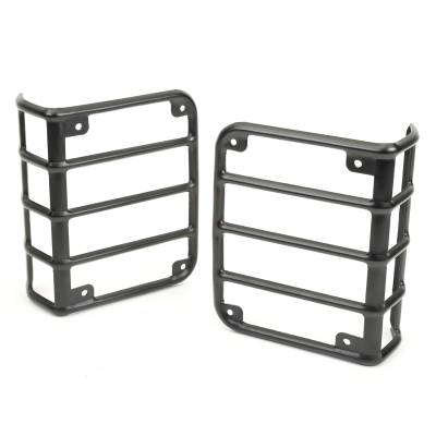 Rugged Ridge - Rugged Ridge Euro Taillight Guards-Textured Black for Wrangler JK 11226.11