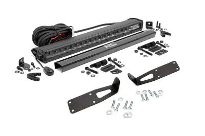 Rough Country Suspension Systems - Rough Country 70568BL Bumper Mount 20" LED Light Bar Kit for 10-18 Ram HD