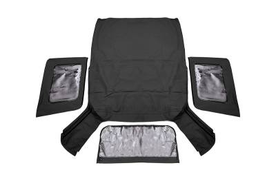 Rough Country Suspension Systems - Rough Country Soft Top for OEM Hardware Black for 07-09 Jeep JK 2DR RC85240.35