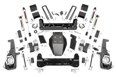Rough Country Suspension Systems - Rough Country 7.5" Suspension Lift Kit 11-19 Silverado/Sierra HD 25370
