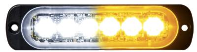Buyers - Buyers 8891902 6 Led Amb/clr Horizontal Low Profile Strobe Light Surface Mount