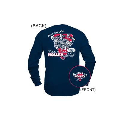 Holley - Holley 10015-MDHOL Fine Art T-Shirt Medium Navy Blue