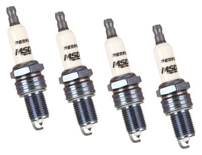 MSD - MSD Ignition 37344 Iridium Tip Spark Plug 14mm .750" Reach 4Pc