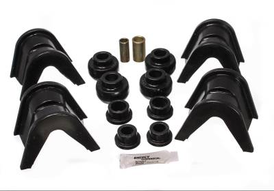 Energy Suspension - Energy Suspension 4.7104G Bushing Kit Polyurethane Black