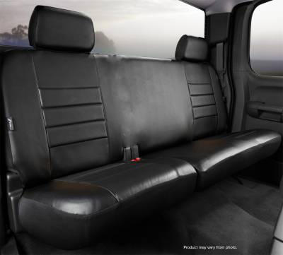 FIA - FIA SL62-67 BLK/BLK LeatherLite Custom Seat Cover