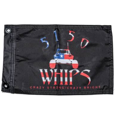 5150 Whips - 5150 Whips Heavy Duty 5150 Logo Safety Flag 10"x15" American