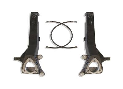 MaxTrac - MaxTrac 705340 4" Lift Spindles + Brake Lines for 04-21 Nissan Titan 2WD