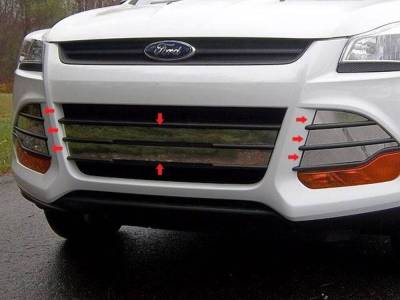 Quality Automotive Accessories - Quality Automotive SG53360 Grille Accent Kit 2013 Ford Escape