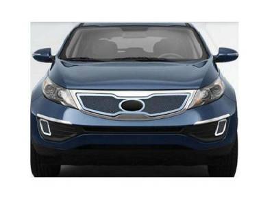Quality Automotive Accessories - Quality Automotive SGB11835 Grille Accent Kit for 11-14 Kia Sportage