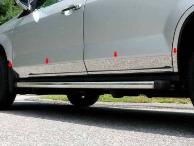 Quality Automotive Accessories - QAA TH21297 Stainless Rocker Panel Trim 8pc for 01-06 Acura MDX