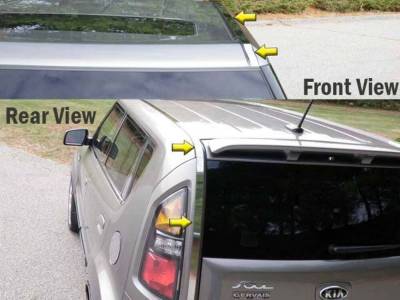 Quality Automotive Accessories - Quality Automotive RI10830 Roof Insert Trim for 10-13 Kia Soul