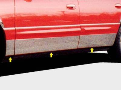 Quality Automotive Accessories - QAA TH37580 Stainless Rocker Panel Trim 6pc for 97-05 Buick Park Avenue