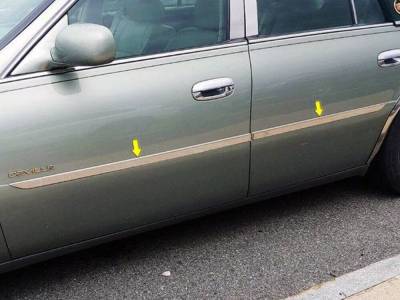 Quality Automotive Accessories - QAA TH40240 Stainless Rocker Panel Trim 4Pc for 00-05 Cadillac DeVille