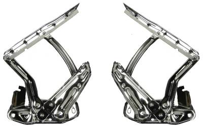 Auto Metal Direct - Auto Metal Direct W-955 Chrome Hood Hinge