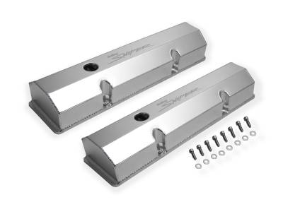 Holley Sniper EFI - Holley Sniper EFI 890010 Valve Cover Fabricated Aluminum SBC Perimeter