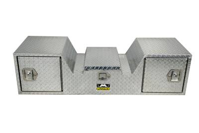 Unique Truck Accessories - Unique Truck TB203-57RD 57" V-Shape 5th Wheel RV Box 1 Lid 2 Rear Facing Doors