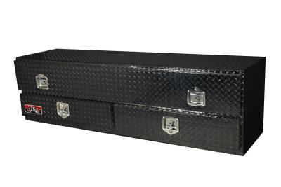 Unique Truck Accessories - Unique Truck TB400-72-BD-BT Stake Bed TopSider w/Bottom Drawers Black Texture