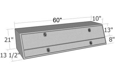 Unique Truck Accessories - Unique Truck TBS200-60 60" Contr. TopSider w/Doors Comm. Class