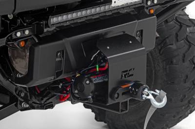 Rough Country Suspension Systems - Rough Country 2" Universal Receiver Winch Mount Kit Black 99086