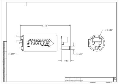 Aeromotive Fuel System - Aeromotive Fuel System 11541 Electric Fuel Pump for Acura Dodge Eagle & Ford