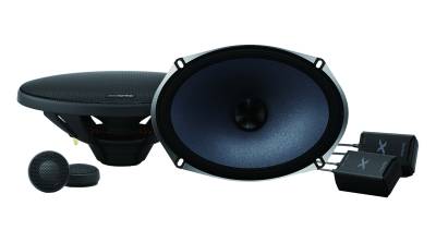 Alpine - Alpine X-S69C 6"x9" Component Speakers 120W RMS 360W Peak Nano-Fiber Woofer