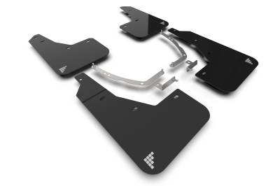 Rally Armor - Rally Armor MF137-BAT-BLK-SIL Black Mud Flap/Silver Battery Logo