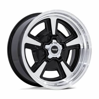 American Racing Vintage - American Racing VN517 MARAUDER 18x8 5x4.75 0mm Black/Machined VN517BD18803400