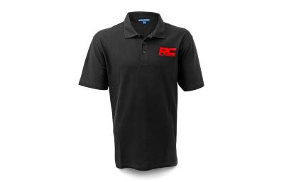 Rough Country Suspension Systems - Rough Country 83903 Polo Rough Country Logo Black Cotton Size 2XL