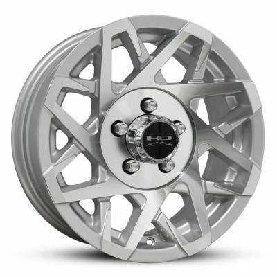 HD Wheels - HD Wheels Canyon 14x5.5 5x4.5 0mm Gloss Silver/Machined CY1455650SM