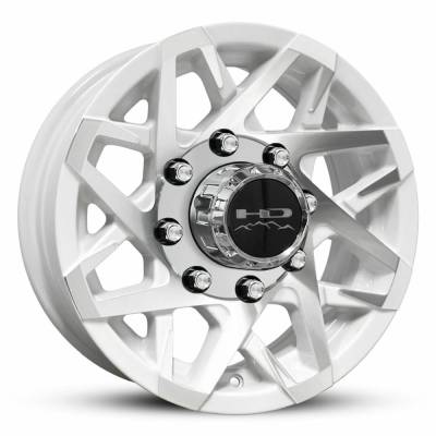 HD Wheels - HD Wheels Canyon 16x6 8x6.5 0mm Gloss White/Machined CY1660820WM