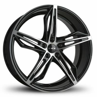 HD Wheels - HD Wheels Fly Cutter 18x8 5x4.5 35mm Gloss Red/Black FC18806535BKM-R