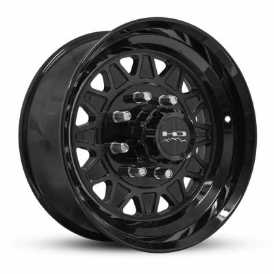HD Wheels - HD Wheels HDT 17.5x6.75 8x6.5 0mm Gloss Black HD175675820AGB-LC8