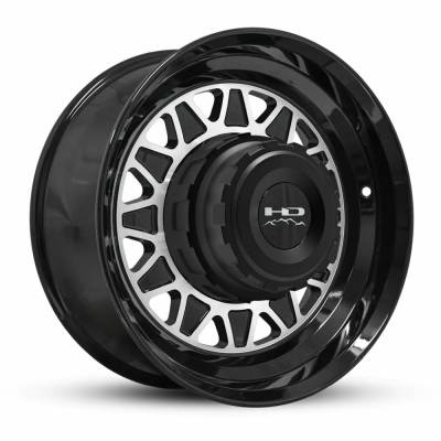 HD Wheels - HD Wheels HD175675820GBM-HC HDT 17.5x6.75 8x6.5 0mm Gloss Black/Machined