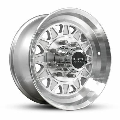 HD Wheels - HD Wheels HDT 17.5x6.75 8x6.5 0mm Gloss Silver/Machined HD175675820GSFM-LC8
