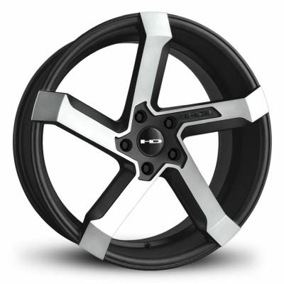HD Wheels - HD Wheels Kink 20x8.5 5x4.5 35mm Satin Black/Machined KN20856535SBM