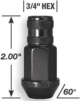 Gorilla Automotive - Gorilla Automotive 44028BK Wheel Lug Nut