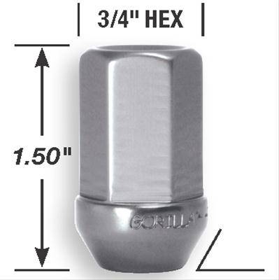Gorilla Automotive - Gorilla Automotive 44128AL Wheel Lug Nut