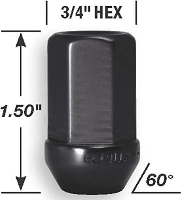 Gorilla Automotive - Gorilla Automotive 44188BK Wheel Lug Nut