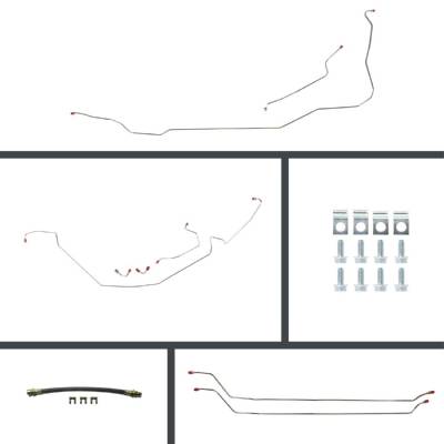 The Right Stuff Detailing - The Right Stuff COM64C2 64-67 Chevelle Convertible Brake Hydraulic Line Kit