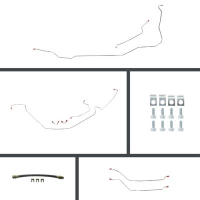 The Right Stuff Detailing - The Right Stuff COM64C4 64-67 Chevelle Convertible Brake Hydraulic Line Kit