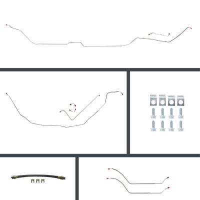 The Right Stuff Detailing - The Right Stuff COM68H4 1968 Chevy Chevelle Brake Hydraulic Line Kit