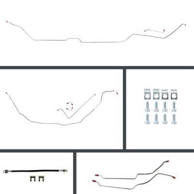 The Right Stuff Detailing - The Right Stuff AOM68H4 Buick Oldsmobile/Pontiac Brake Hydraulic Line Kit